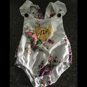 Girls 12-18 month ONE romper first birthday